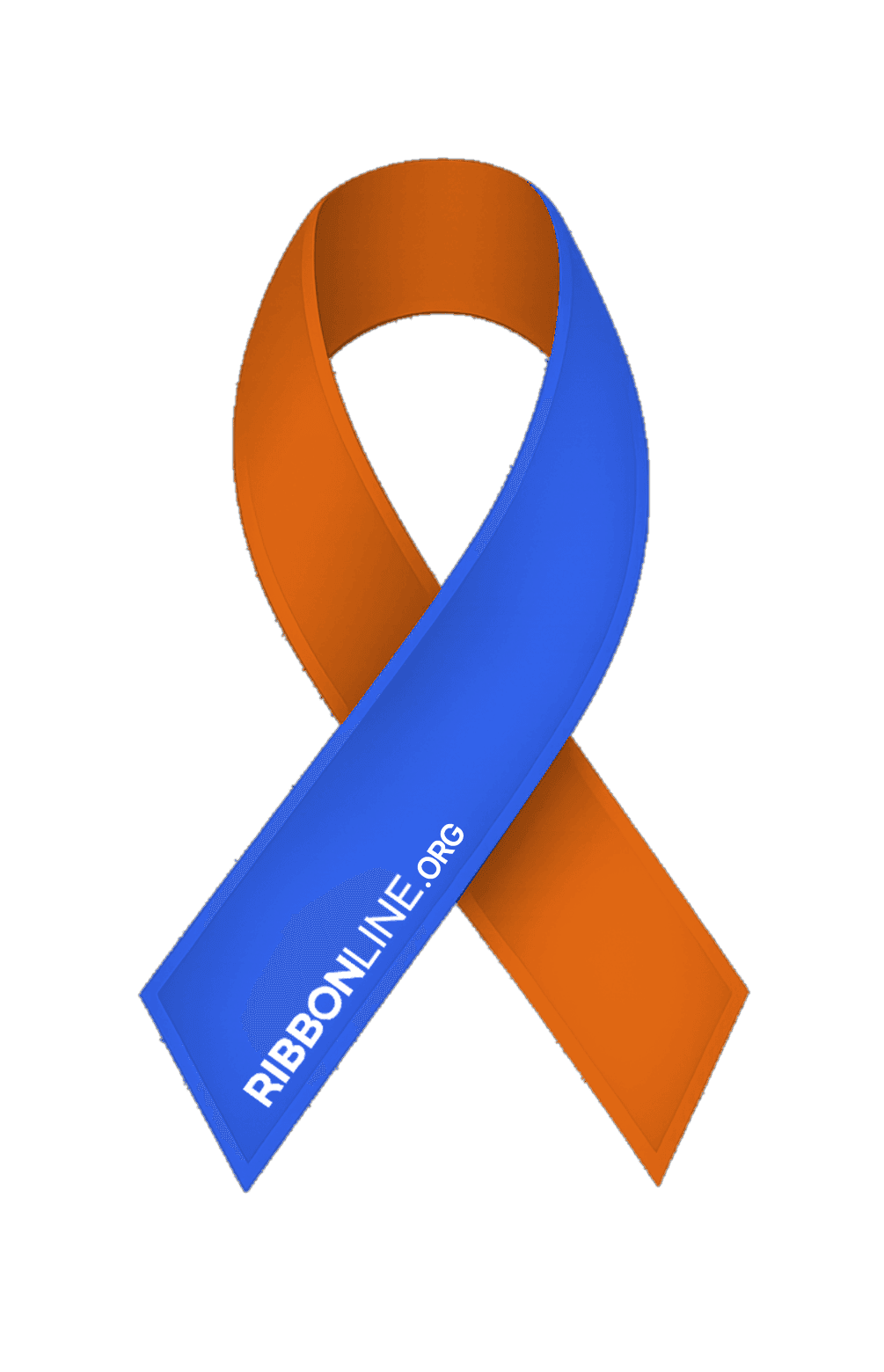 Orange Navy Ribbon