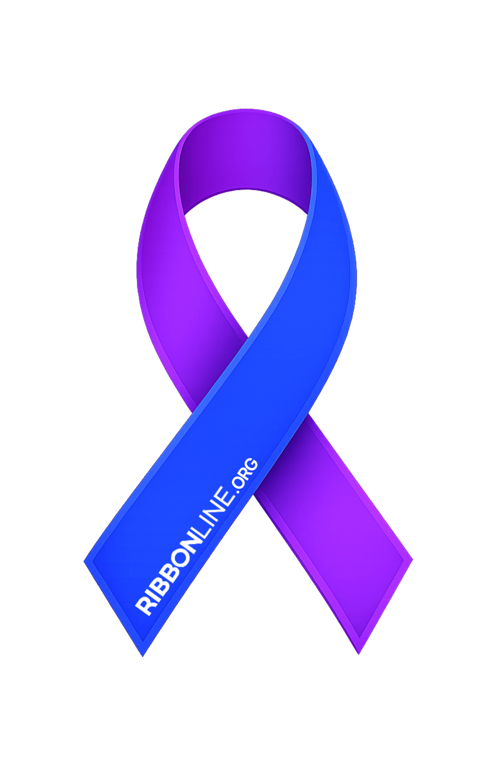 Purple Blue Ribbon