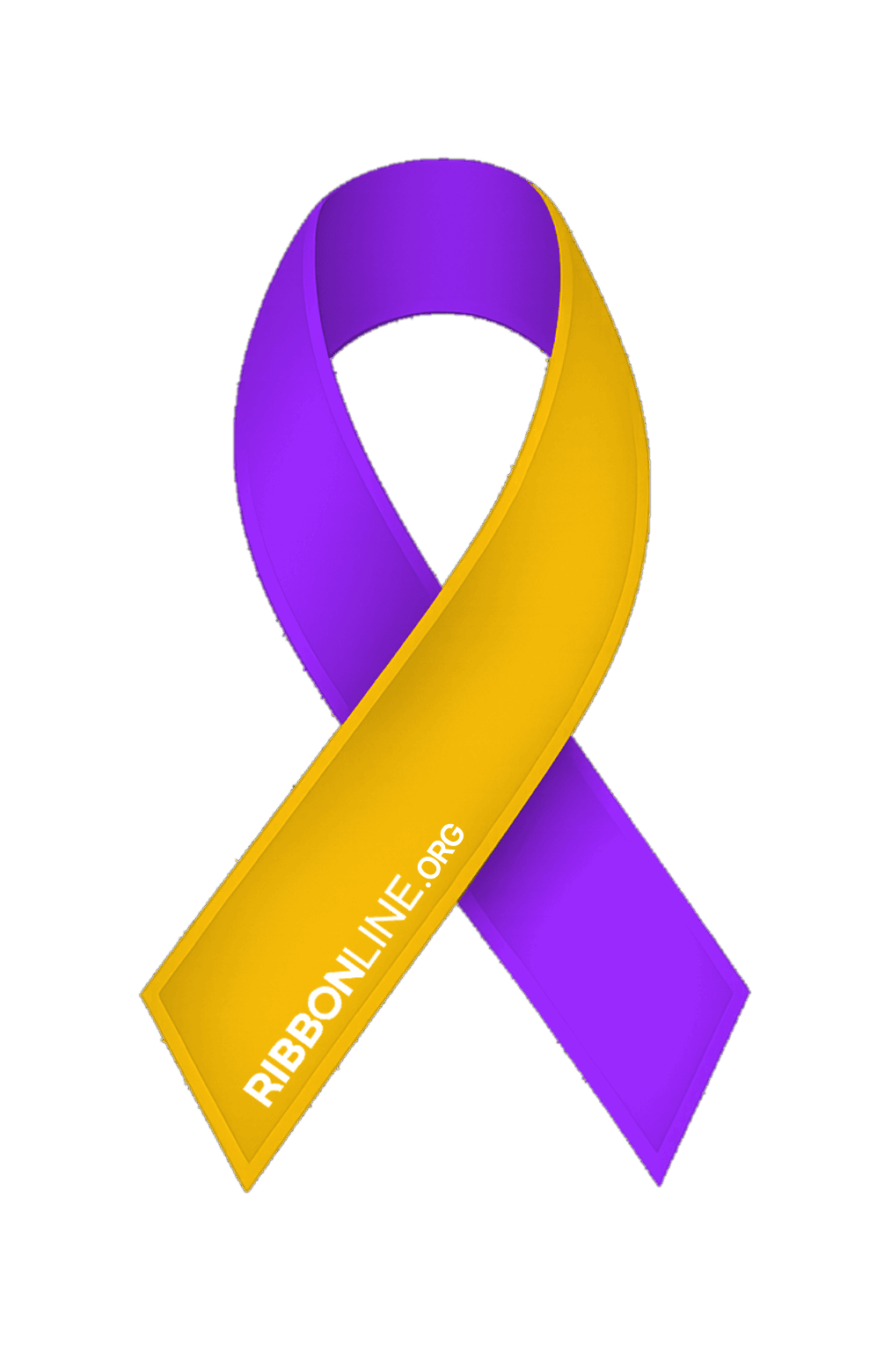 Purple Yellow Ribbon