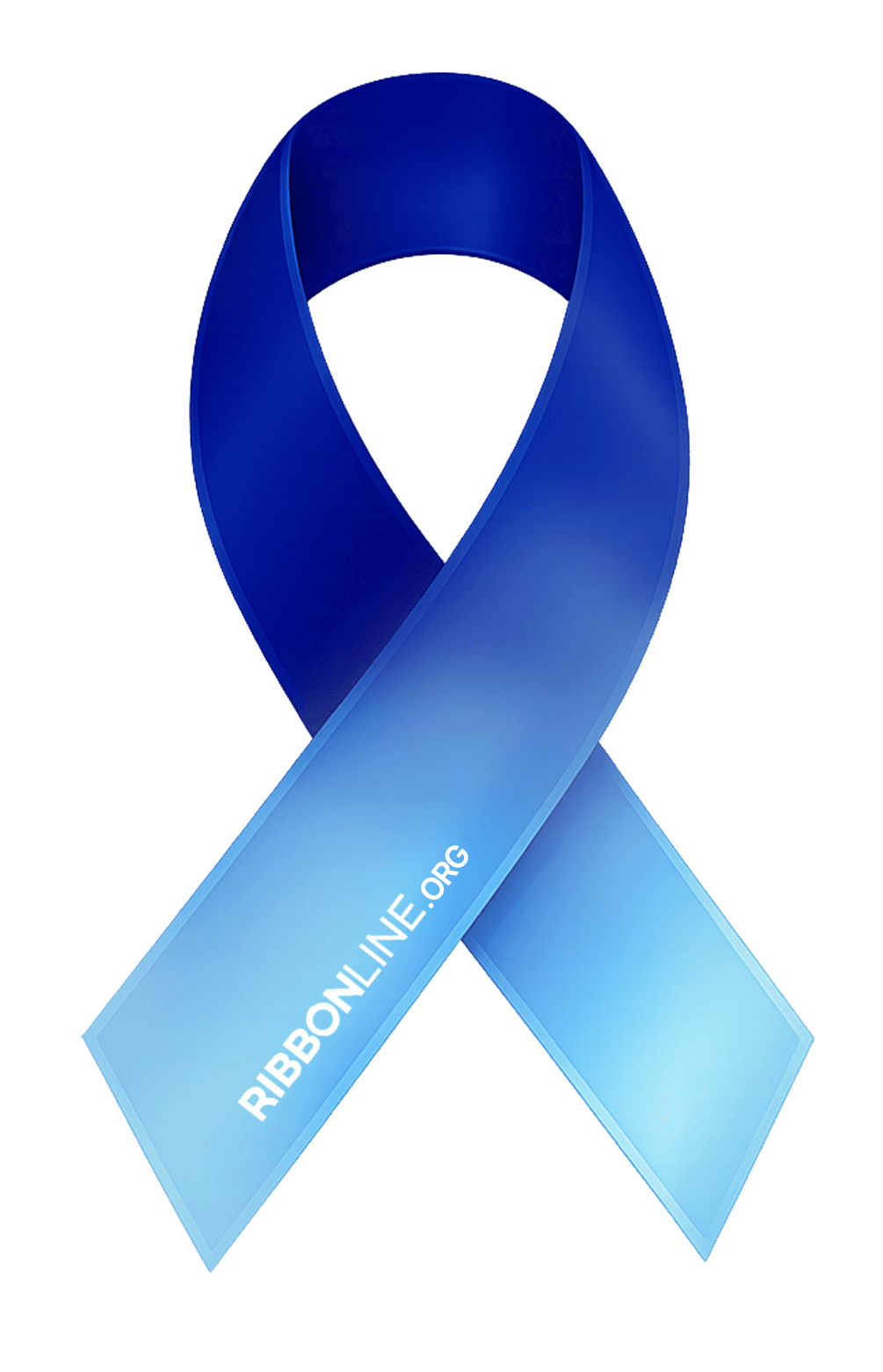Two Tone Blue Ribbon