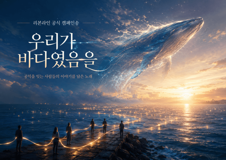 리본라인 공식 캠페인송 〈우리가 바다였음을〉 공개 안내