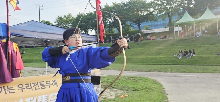 남한산성 전통무예, 광주 청석공원서 시민 참여 전통무예 봉사활동 진행