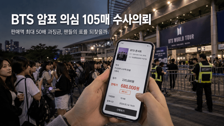[정책 검증] BTS 암표 의심 105매 수사의뢰…판매액 최대 50배 과징금이 팬들의 표를 되찾을까