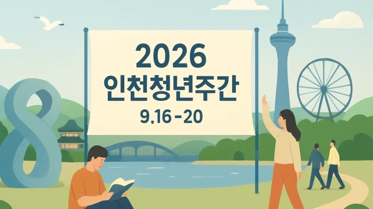 인천시, 9월 16일~20일 ‘2026 인천청년주간’ 개최