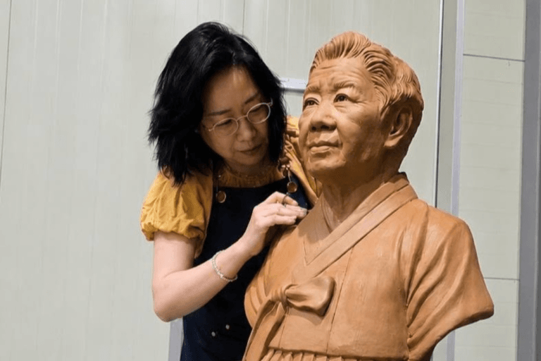 “한 분 한 분의 삶을 기억합니다”…광주 나눔의집서 일본군‘위안부’ 피해 어르신 흉상 제막