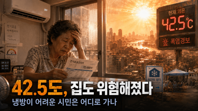 [공익 이슈·해법] 42.5도 폭염, 집도 위험해졌다…냉방이 어려운 시민은 어디로 가나