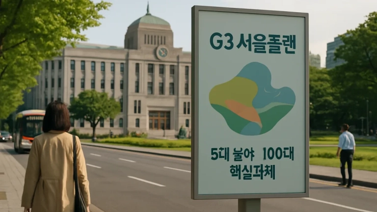 서울시, ‘G3 서울플랜’ 확정…5대 분야·100대 핵심과제 실행 착수
