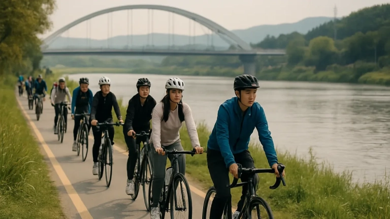 경기도 청소년 20명, 평화누리자전거길 154km 구간 종주