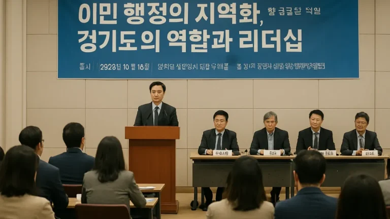 경기도청 북부청사서 ‘이민 행정의 지역화’ 주제 심포지엄 열려