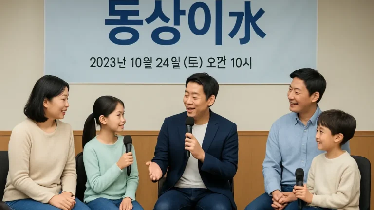 서울시, 10월 24일 합정 가온스테이지에서 부모·자녀 참여형 토크쇼 ‘동상이水’ 개최
